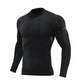 Men's Round-Neck Fitted Long-sleeved T-shirt