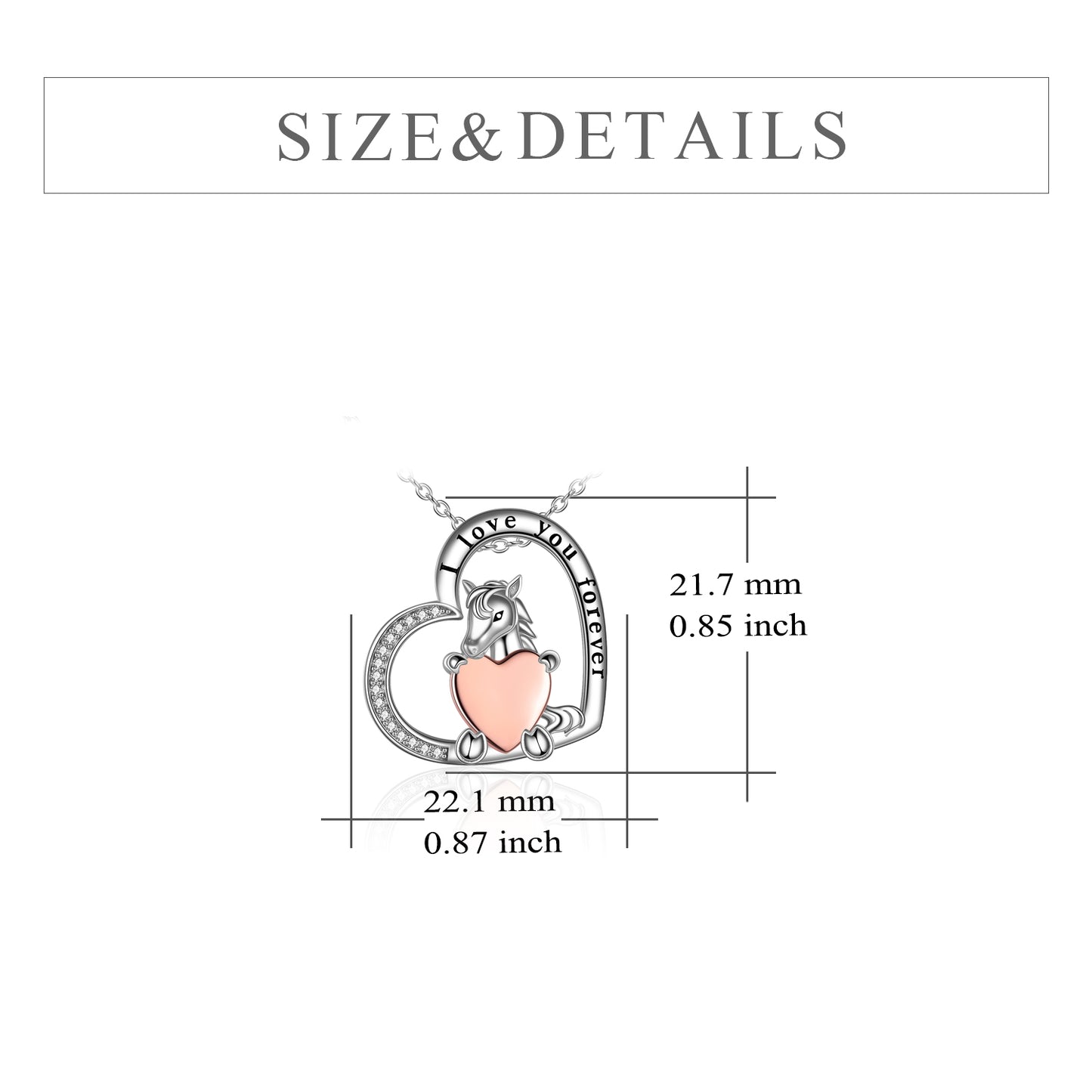 Sterling Silver Heart Pendant for Women Girls