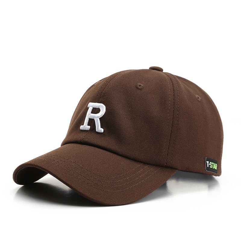 Adjustable Letter R Embroidery Unisex Cap