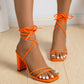 Strappy Sandals Summer Chunky Heel