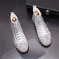 Men's Rhinestone Middle Top Martin Boots