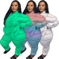 Plus Size Women's Pullover Sweater Two-piece Suit