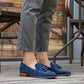 Men's Suede Leather One-step Tassel Loafers