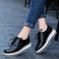 Lace-up Flats Shoes British Style