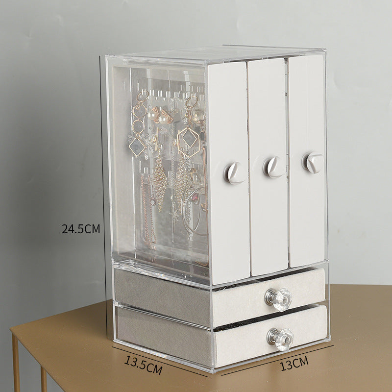 Transparent Storage Box - Jewelry Organizer Dustproof Display