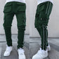 Loose Side Pocket Straight Reflective Pants