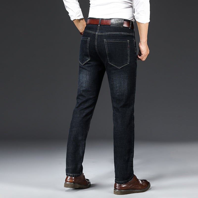 Casual Straight-Leg Jeans Trousers