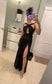 Sexy Sequins High Slit Evening Dress