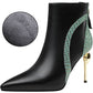 Fashion Leather Boots Niche High Heels