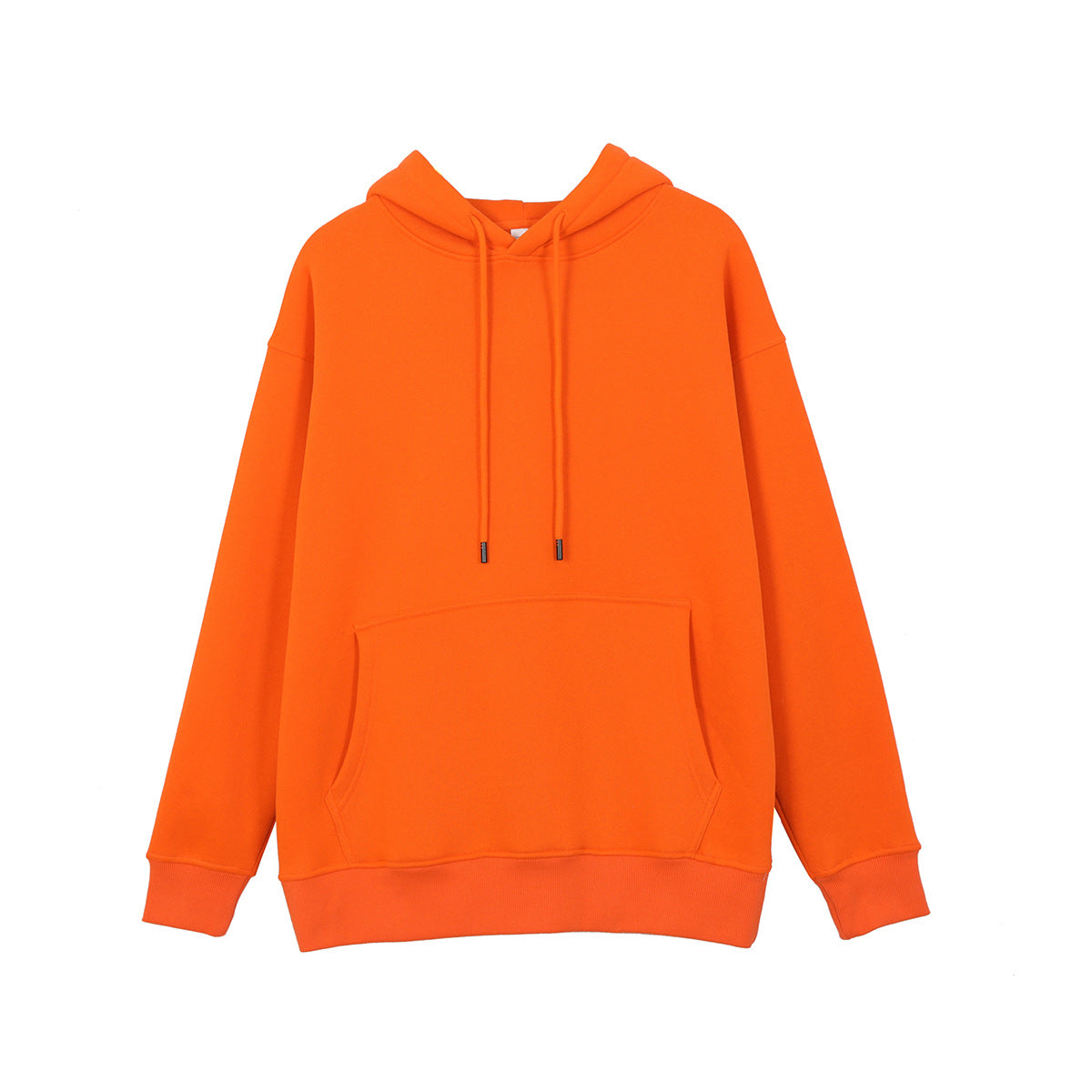 Fleece Loose Trendy Brand Unisex Solid Color Thickened Hooded Set