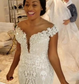 Detachable Lace Mermaid Wedding Dress - African Mermaid dress