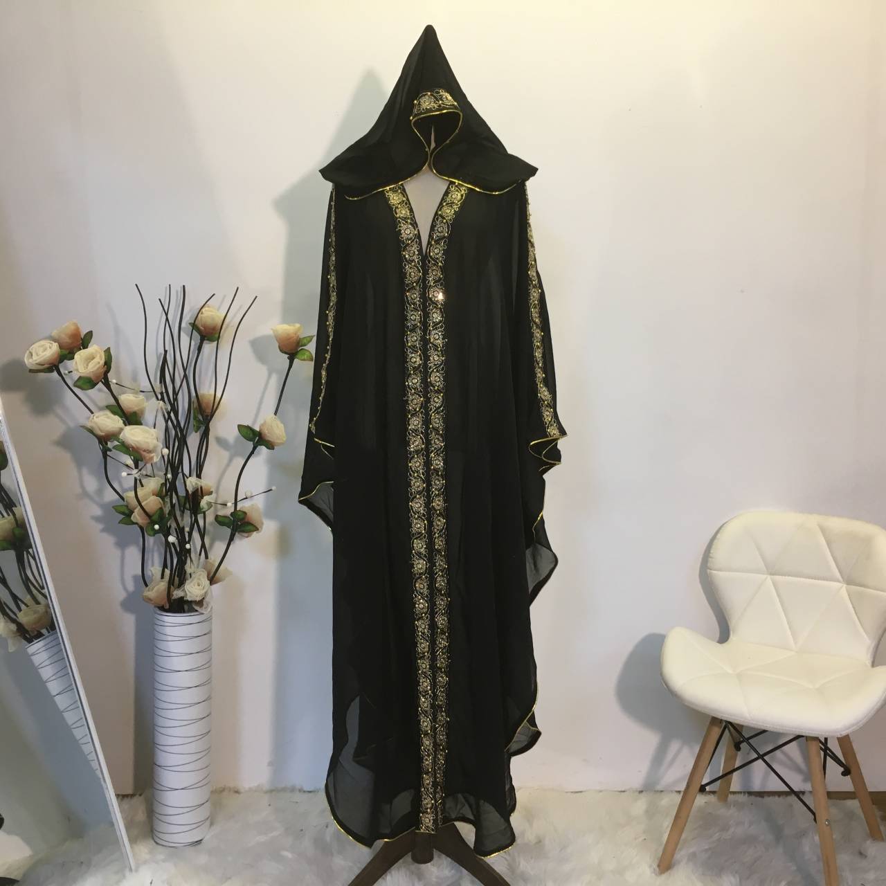 Loose Chiffon Muslim Robe Dress