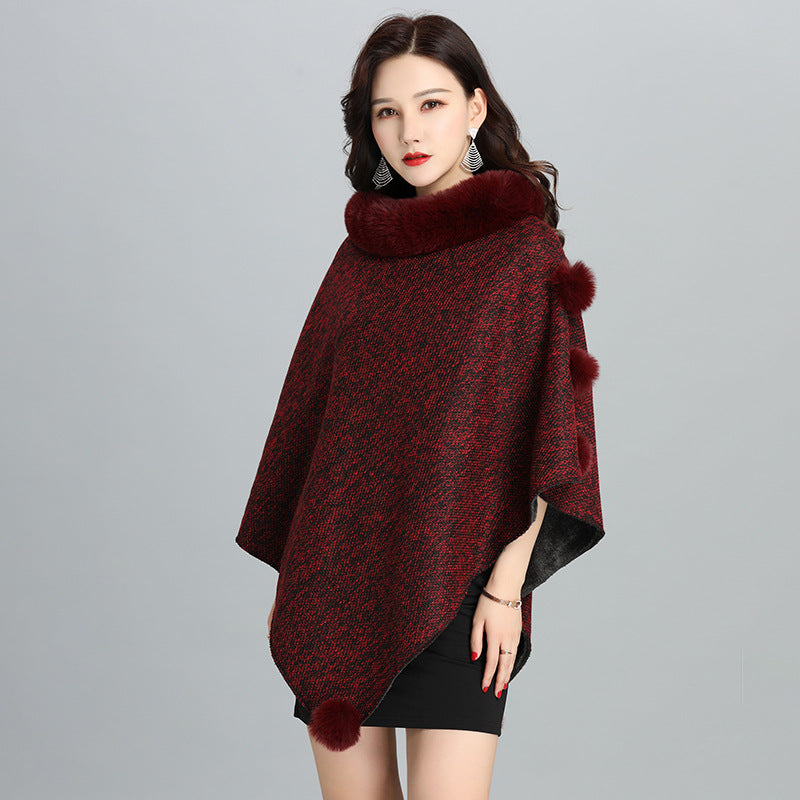 Fashion Faux Fur Jacket Women Shawl Scarf