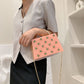 Square Printed Check Drop-Resistant Handbag