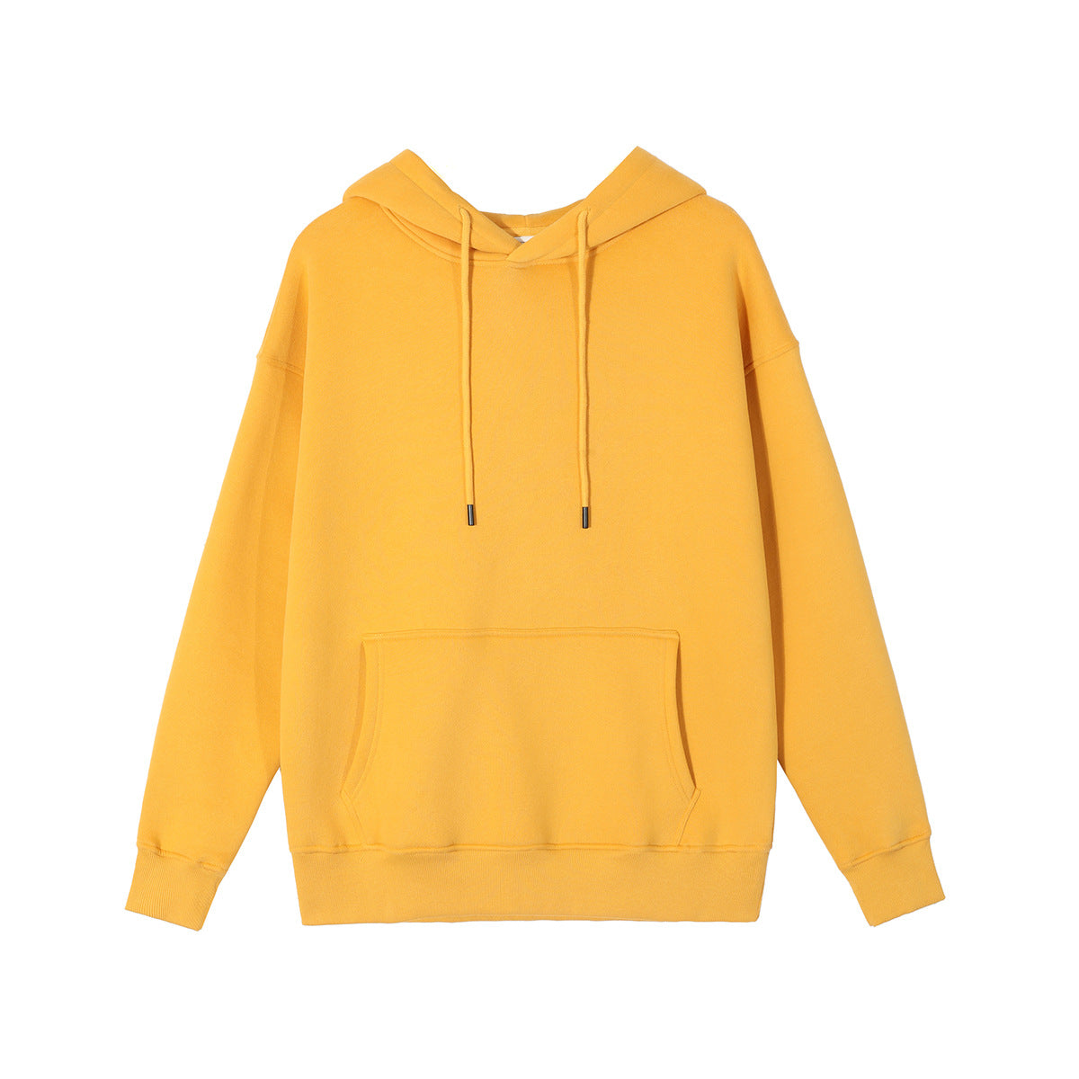 Fleece Loose Trendy Brand Unisex Solid Color Thickened Hooded Set