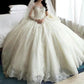 Sexy Long Sleeve Princess Ball Gown