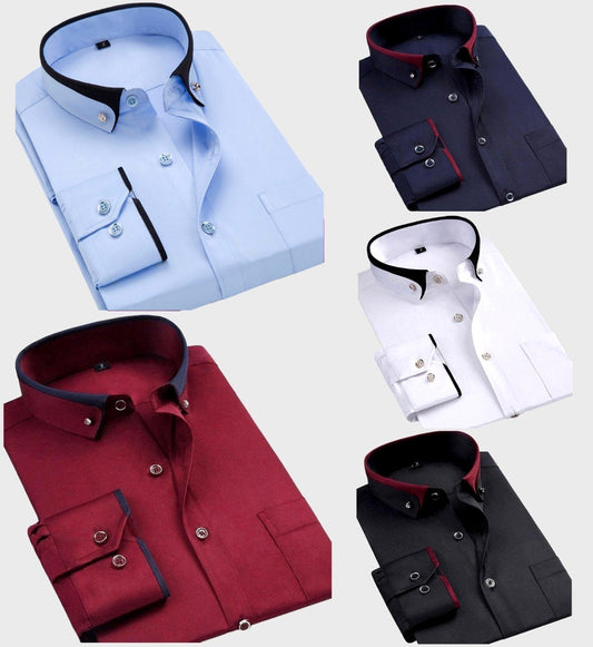 Long-sleeved Business Style Anti-Wrinkle Non-Ironing High-end Shirt