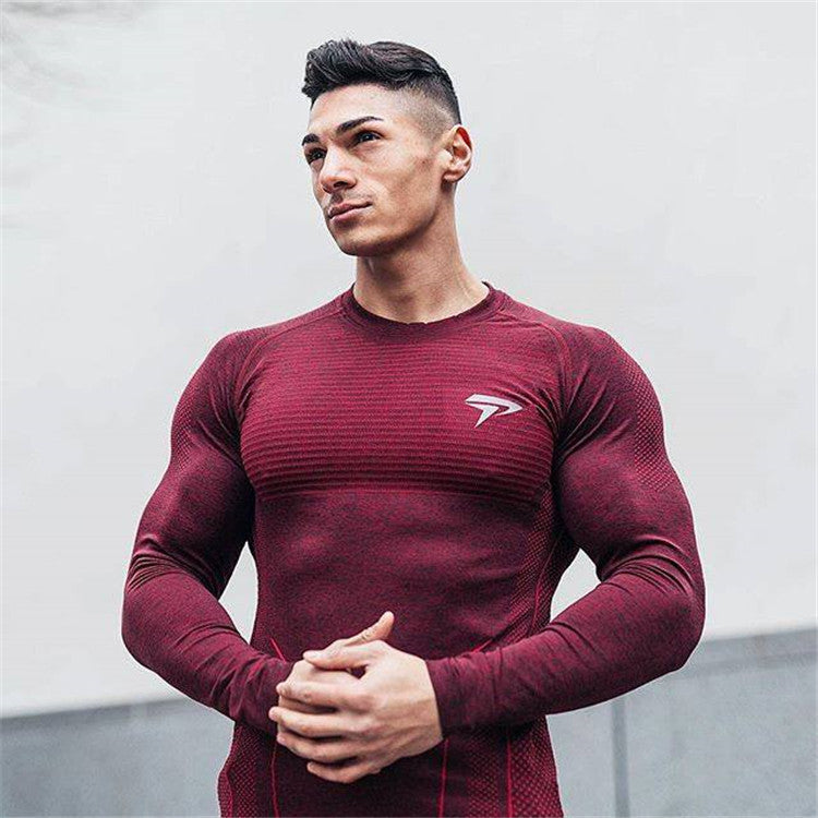 Round-Neck Slim Wicking Long Sleeves