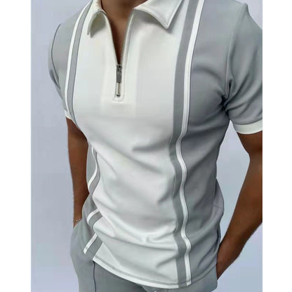 POLO Shirt Zipper -T-shirt Top