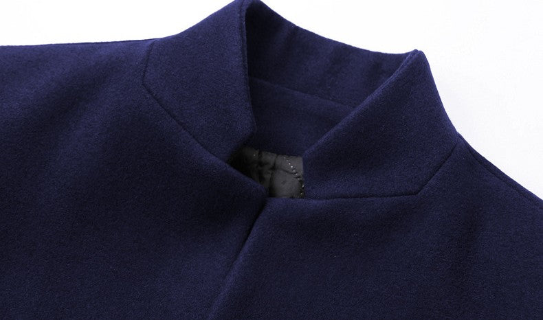 Stand Collar Woolen Coat