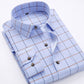 Men's Slim Casual Long-sleeved Striped Shirt